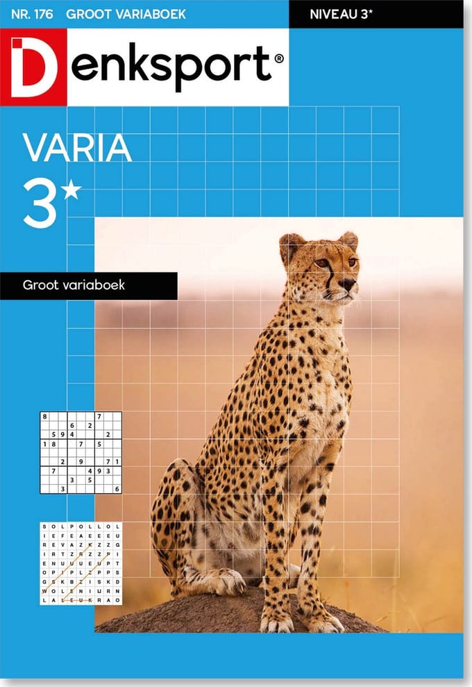 Denksport Puzzelboek Varia 3* groot variaboek, editie 176