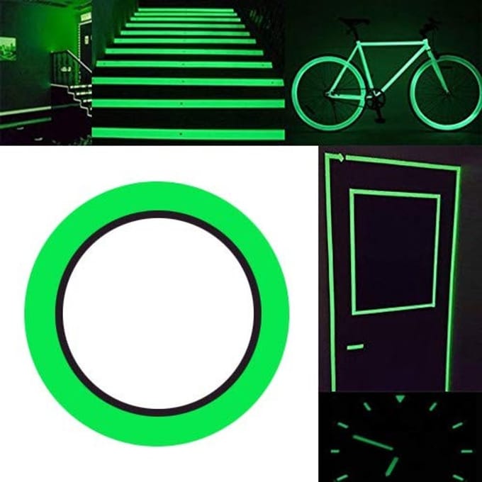 Dailygoods- Glow in Dark Tape 10m - Zelfklevend - Waterdicht