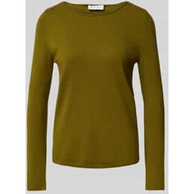 Regular fit gebreide pullover van scheerwolmix