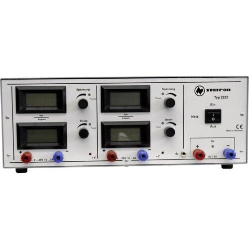 Statron 2225.4 Labvoeding, regelbaar 0 - 35 0 - 5 A 375 W Aantal uitgangen: 3 x