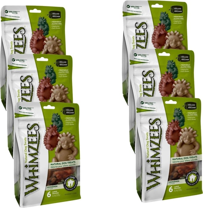 Whimzees Egel Large - Hondensnacks - 6 x 6x7.6 cm
