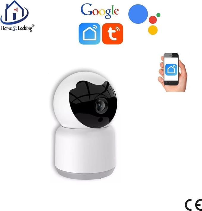 WIFI PTZ IP-camera 3.0MP met bediening via APP en kan werken met spraakgestuurde apps.. T-2007