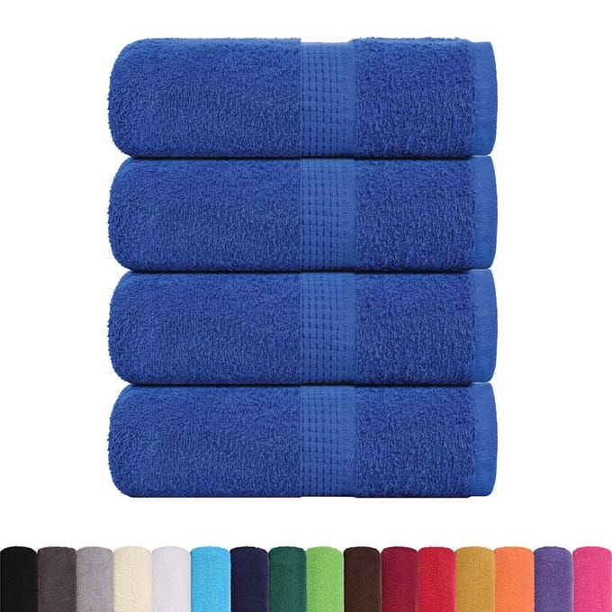 vidaXL - Gastendoekjes - FROGN - 4 - st - 30x50 - cm - 360 - g/m² - blauw
