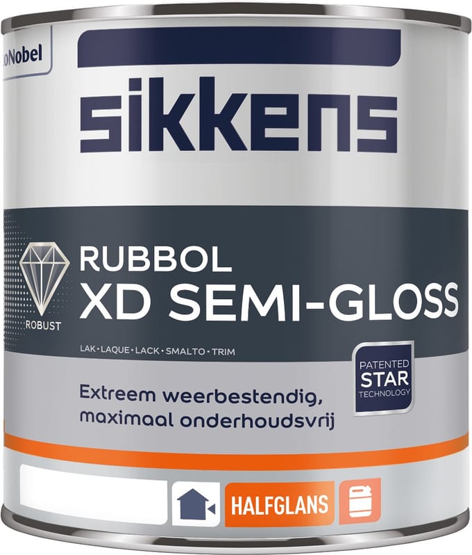Sikkens Rubbol XD Semi-gloss 1 L RAL 9001 Cremewit