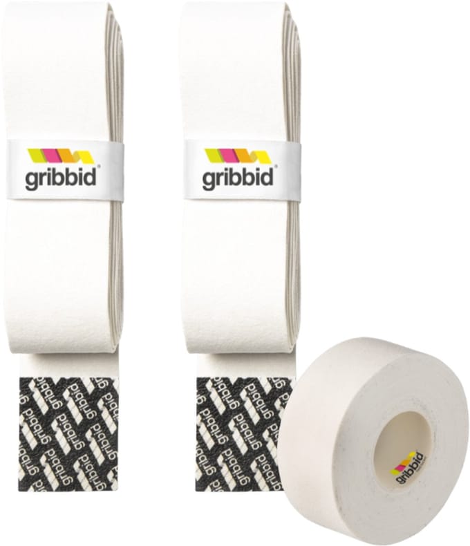Gribbid Progrip - Hockeystick Grip - Zeemgrip - The Original Dutch Chamois - 2Pack Wit & Softtape Wit