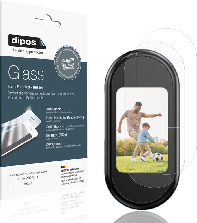 dipos – 2x Matte Pantserfolie geschikt voor CAMWORLD AC27 | 9H Screenprotector