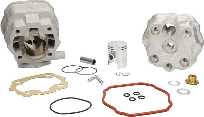 Cilinder Airsal / Eurokit 50cc Vertex zuiger Derbi & Gilera Schakel (Tot 2006)