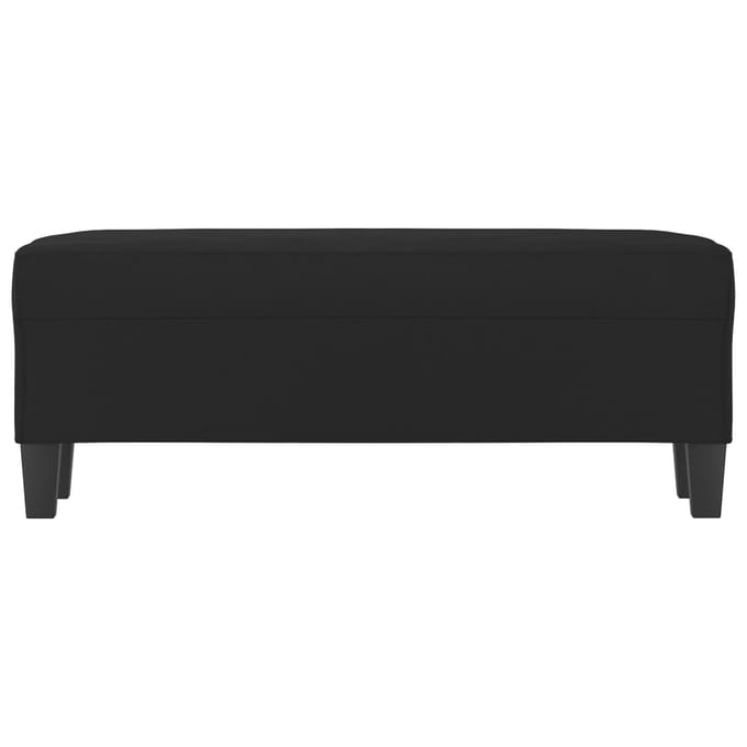 vidaXL - Bankje - 100x35x41 - cm - microvezelstof - zwart