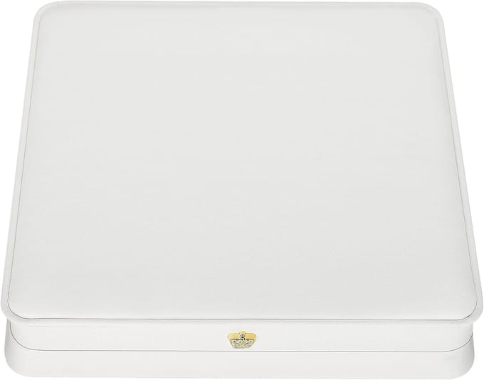 Juwelendoos Set - Opbergdoos Sieraden - Cadeau Presentatie - Twee Lades - 19x19x4 cm - Wit