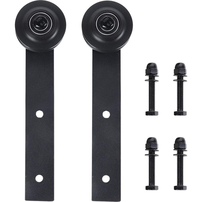 2 stuks Schuifdeur Rail Wiel Katrol Roller voor Barn Deur US Boerderij Hardware Accessoires