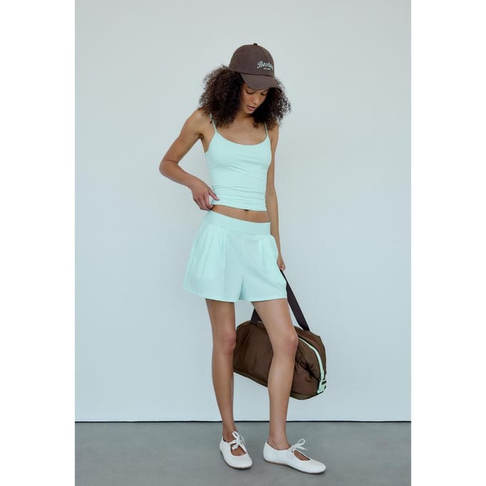 Stradivarius Basis hemdje  Pastelgroen XS