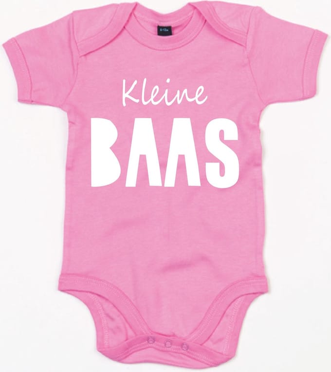 Rompertje KleineBaas-Bubble Gum Pink-12-18 Maanden