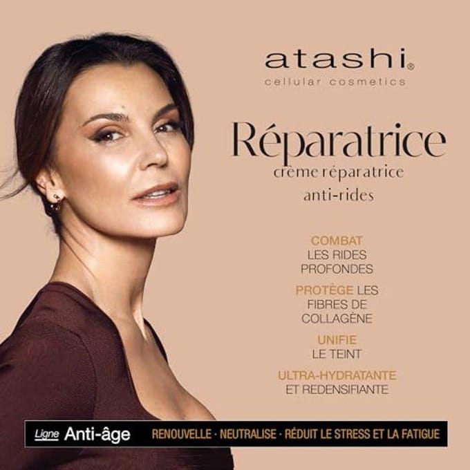 Anti-Aging Crème - Atashi - Herstellende Anti-Rimpel - Intense Hydratatie - Natuurlijk Effect - 50 ml