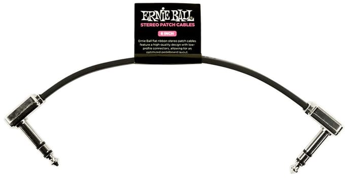 Ernie Ball 6408 Flat Ribbon Patchkabel Stereo 15cm