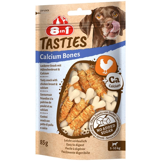 8in1 Tasties Kip Calcium Bones - 3 x 85 g