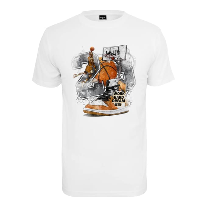 Mister Tee - Vintage Ballin Heren Tshirt - L - Wit