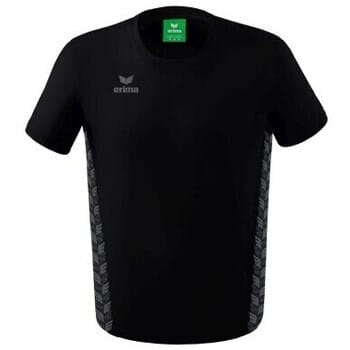 Erima Essential Team T-Shirt Heren - Slate Grey / Zwart | Maat: XXL