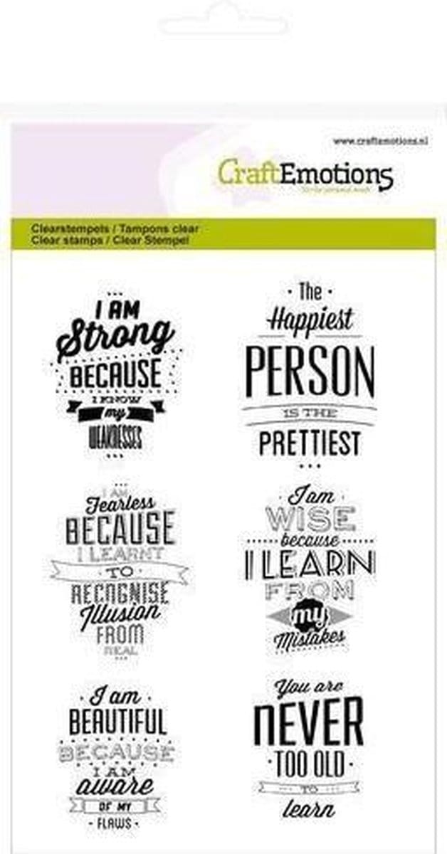 CraftEmotions stempel A6 - labels Lyrics (English)