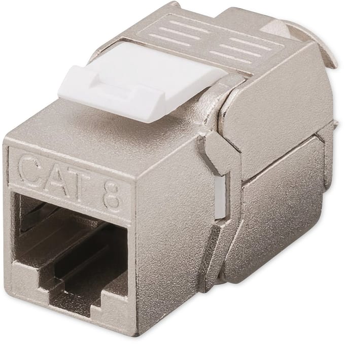 CAT8 STP Keystone Connector - Toolless