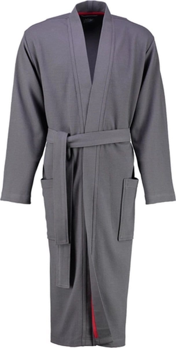 Badjas Cawö 816 Uni Kimono Men Donkergrijs-50 / 52