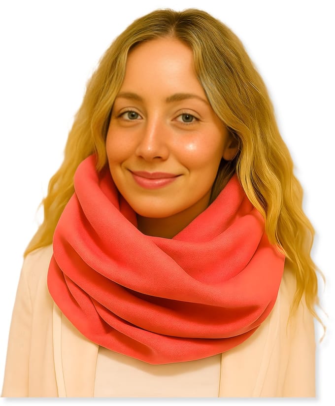 Dartomik - Winter Sjaal - 100% Katoen - 160X60 cm - Coral
