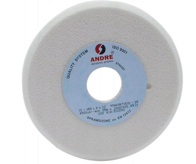 Andre 99A60K Serie - Profilierte Slijpsteen - 150mm x 8mm x 32mm - Witte Elektrokorund - Typ 1C