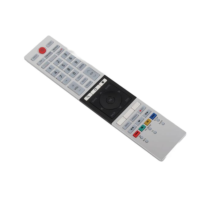 Vervangingsservice Ultra HD Smart TV Afstandsbediening Voor Toshiba CT‑90430 CT‑90429 wit