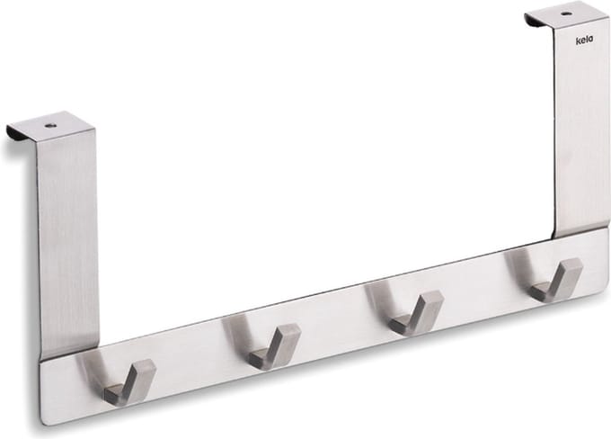 Kledinghaak voor Deur, 4 Haken, Zilver - Kela | Colgar