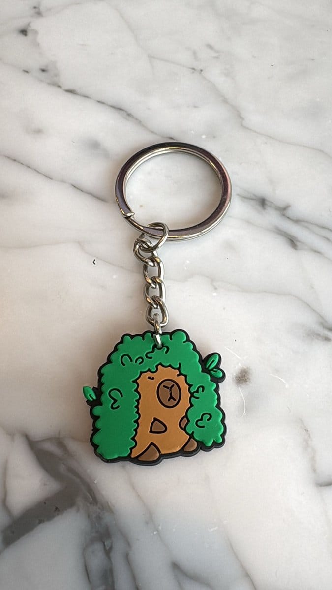 Akyol Capybara Sleutelhanger – Schattig Knaagdier - Accessoire – Capybara Cadeau - capybara sleutelhanger - knaagdier