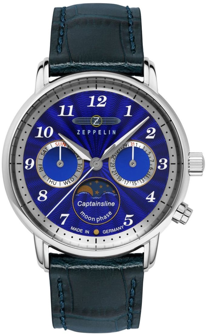 Zeppelin Friedrichshafen 8639-3 Ultramarin Horloge
