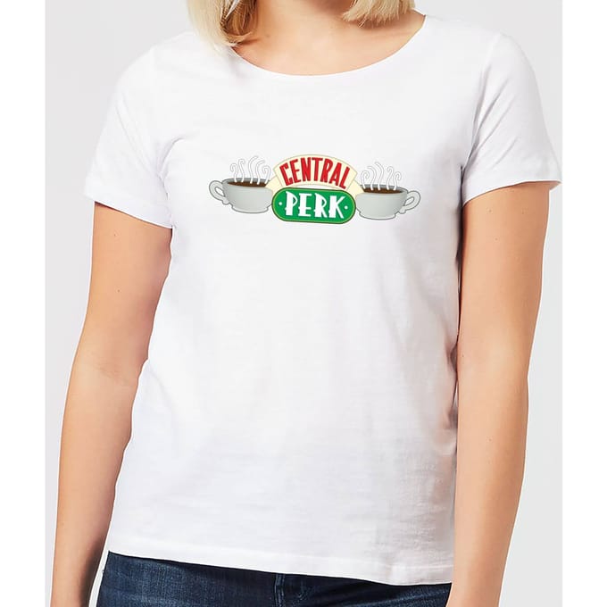 Friends Central Perk dames t-shirt - Wit - S