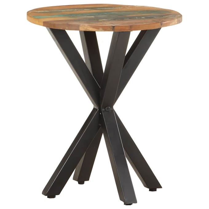 vidaXL - Bijzettafel - 48x48x56 - cm - massief - gerecycled - hout