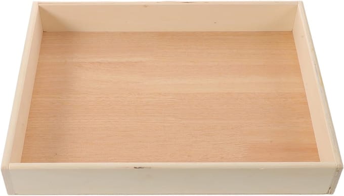 Houten Zen Tuin - Mini Zandbak Bureau - Desktop Meditatie - Robuuste Constructie - 40 x 30 x 6 cm