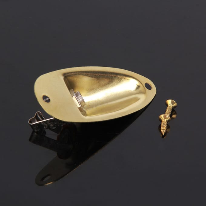 6,35 mm elektrische gitaar/bas-pickup-jack draagbaar zilver