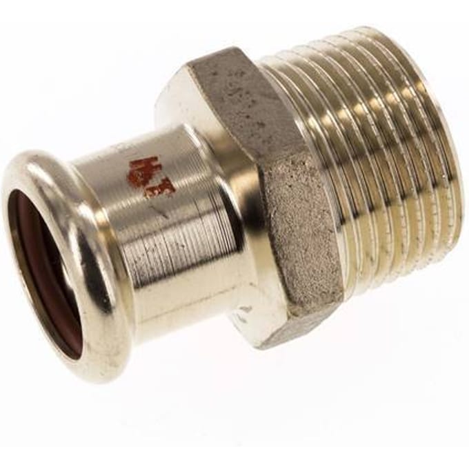 Perskoppeling - 22mm Persmof & R 1'' Buiseinde - Koperlegering