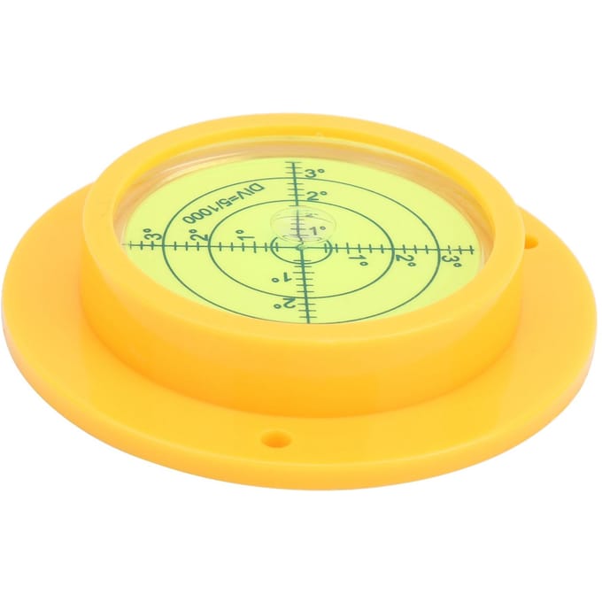 90x17mm Meetinstrument Ronde Waterpasbel met Schaal voor Camera Platform Balans yellow