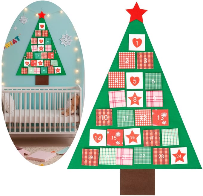 Springos Adventskalender | 24 lades | Vilt | Kerstboom