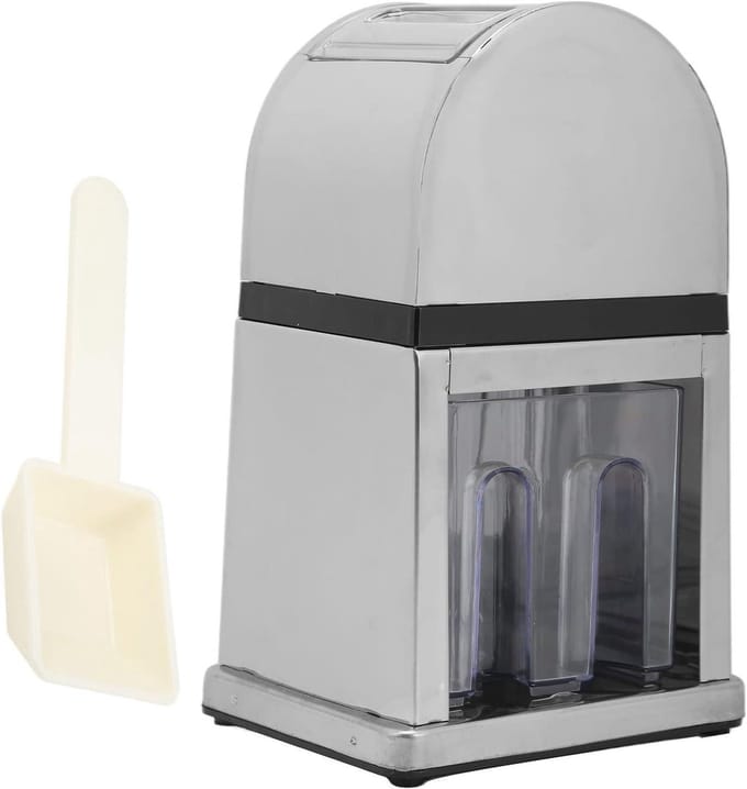 Handmatige Ijsbreker - Geschaafd IJs Machine - Drankjes Koelen - Arbeidsbesparend Ontwerp - 26 cm Hoog - Transparant