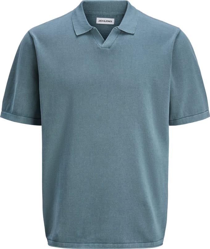 JACK&JONES - JJELEO KNIT POLO SS LN - Heren - Polo's