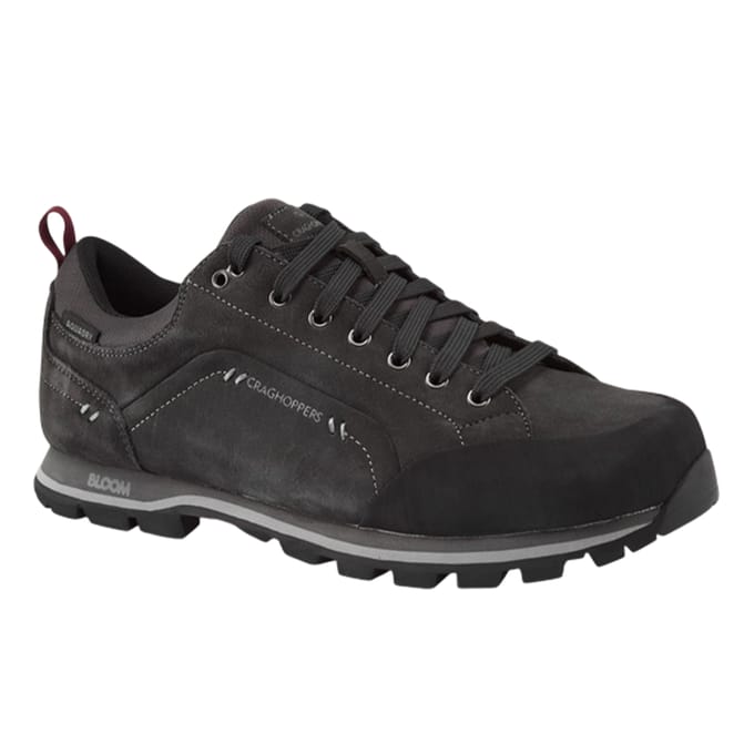 Craghoppers Heren Onega 2 Leren Sneakers (Zwart Peper)