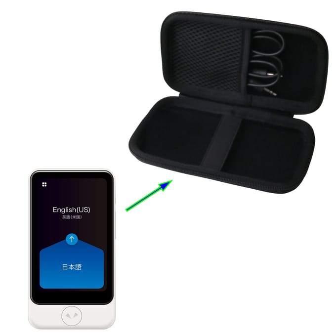 Étui de rangement pour traducteur vocal multilingue POCKETALK S Plus - WERJIA.JP (Noir (Grand)) black