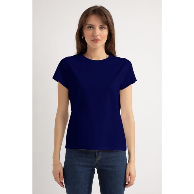 Josephine & Co Harper Ss T-shirt Navy Größe: M | Hemden Outlet | Damen | Blau