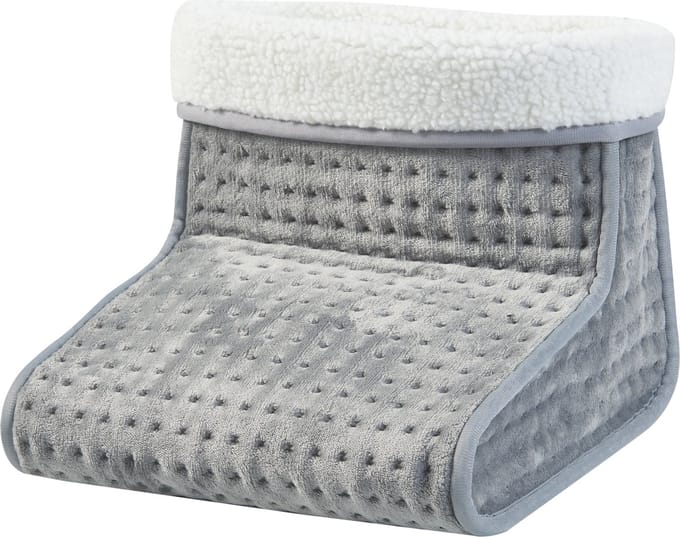 Elektrische voetenwarmer Bari 26x30x30 cm 100W grijs