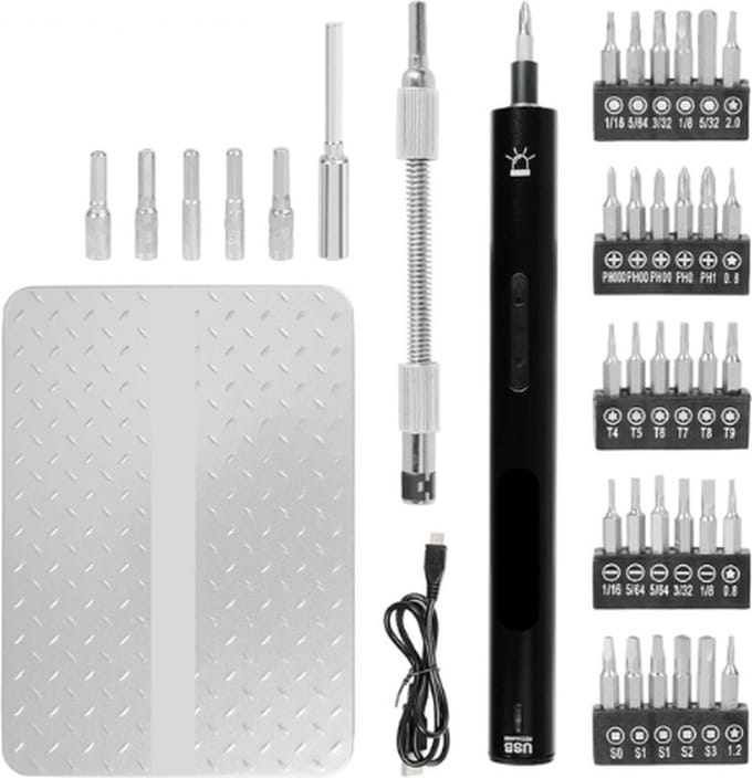 Mercadome® Elektrische schroevendraaier - Schroevendraaierset - Klussen - Reparatie - Oplaadbaar - 3.6V