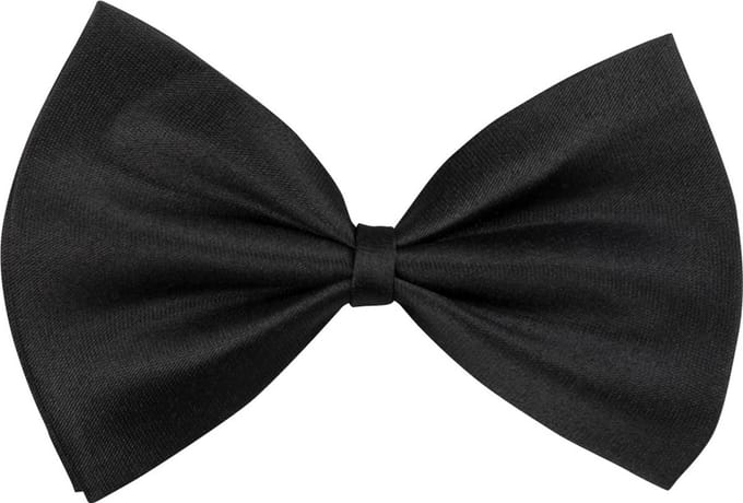 Boland - Vlinderstrik Basic zwart Zwart - Volwassenen - Mannen - - Glitter and Glamour