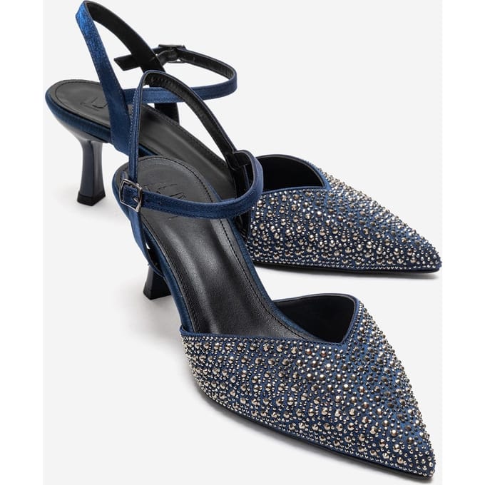 Vilka Verfraaide Slingback Kitten Heel Pumps