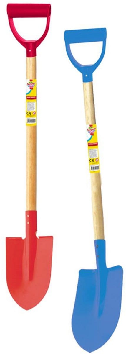 Clown beach Strandschep (punt) (rood) 101 cm