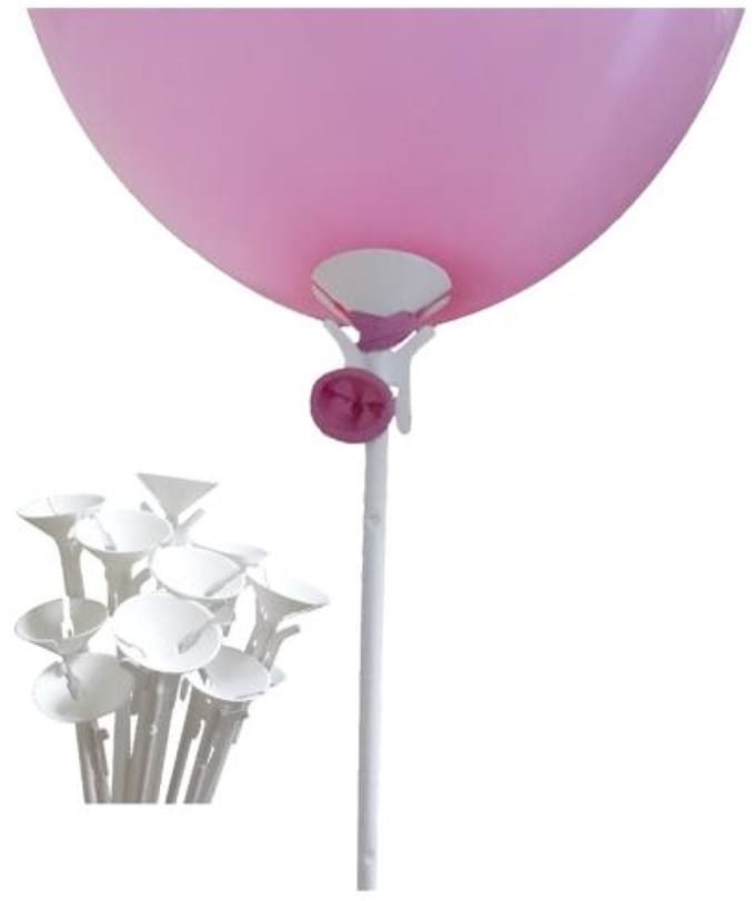 Herbruikbare cup & stick voor Ballonnen -steun uit één stuk