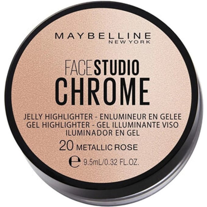 Maybelline Facestudio Chrome Jelly Highlighter - 20 Metallic Rose - 9,5 ml