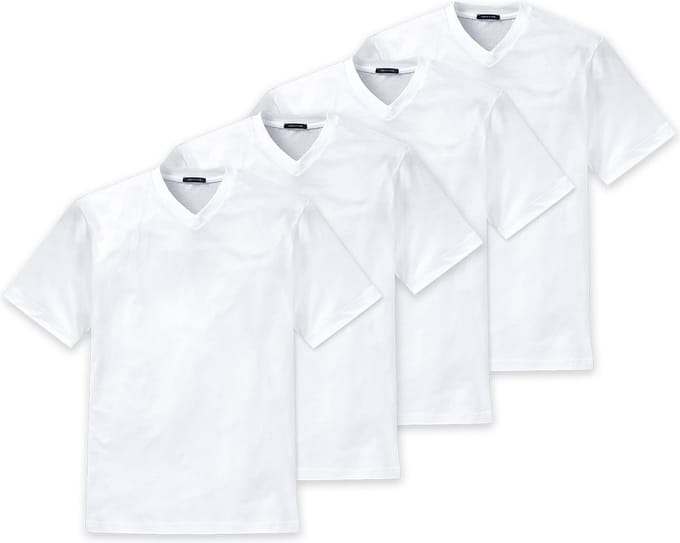 SCHIESSER T-shirt American T-Shirt Verpakking van 4